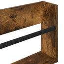 vidaXL Magazin állvány 2 pcs Füstölt tölgy 100 x 12 x 30 cm Faanyag