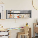 vidaXL Magazin állvány Szürke Sonoma 100 x 12 x 30 cm Faanyag