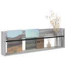 vidaXL Magazin állvány Szürke Sonoma 100 x 12 x 30 cm Faanyag