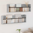vidaXL Magazin állvány 2 pcs Szürke Sonoma 100 x 12 x 30 cm Faanyag