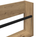 vidaXL Magazin állvány Artisan tölgy 100 x 12 x 30 cm Szerelt Fa
