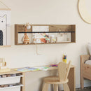 vidaXL Magazin állvány Artisan tölgy 100 x 12 x 30 cm Szerelt Fa