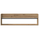 vidaXL Magazin állvány Artisan tölgy 100 x 12 x 30 cm Szerelt Fa