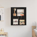 vidaXL Magazin állvány Fekete tölgy 60 x 12 x 70 cm Szerelt Fa