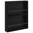 vidaXL Magazin állvány Fekete tölgy 60 x 12 x 70 cm Szerelt Fa