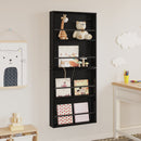 vidaXL Magazin állvány 2 pcs Fekete tölgy 60 x 12 x 70 cm Faanyag