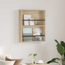 vidaXL Magazin állvány Sonoma tölgy 60 x 12 x 70 cm Szerelt Fa