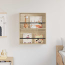 vidaXL Magazin állvány Sonoma tölgy 60 x 12 x 70 cm Szerelt Fa