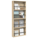 vidaXL Magazin állvány 2 pcs Sonoma tölgy 60 x 12 x 70 cm Faanyag