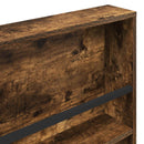 vidaXL Magazin állvány polcokkal Füstölt tölgy 60 x 12 x 70 cm Faanyag