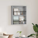 vidaXL Magazin állvány polcokkal Szürke Sonoma 60 x 12 x 70 cm Faanyag