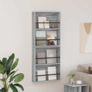 vidaXL Magazin állvány 2 pcs Szürke Sonoma 60 x 12 x 70 cm Faanyag
