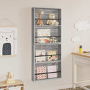 vidaXL Magazin állvány 2 pcs Szürke Sonoma 60 x 12 x 70 cm Faanyag