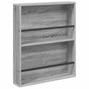 vidaXL Magazin állvány 2 pcs Szürke Sonoma 60 x 12 x 70 cm Faanyag