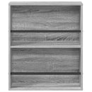 vidaXL Magazin állvány 2 pcs Szürke Sonoma 60 x 12 x 70 cm Faanyag