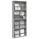 vidaXL Magazin állvány 2 pcs Szürke Sonoma 60 x 12 x 70 cm Faanyag