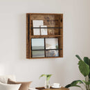 vidaXL Magazin állvány polcokkal Öreg fa 60 x 12 x 70 cm Faanyag