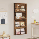 vidaXL Magazin állvány polcokkal 2 pcs Öreg fa 60 x 12 x 70 cm Faanyag