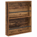 vidaXL Magazin állvány polcokkal 2 pcs Öreg fa 60 x 12 x 70 cm Faanyag