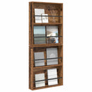 vidaXL Magazin állvány polcokkal 2 pcs Öreg fa 60 x 12 x 70 cm Faanyag