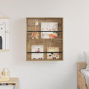 vidaXL Magazin állvány polcokkal Artisan tölgy 60 x 12 x 70 cm Faanyag