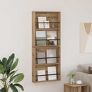 vidaXL Magazin állvány 2 pcs Artisan tölgy 60 x 12 x 70 cm Faanyag