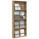 vidaXL Magazin állvány 2 db Artisan tölgy 60 x 12 x 70 cm Szerelt Fa
