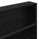 vidaXL Magazin állvány Fekete tölgy 80 x 12 x 70 cm Szerelt Fa