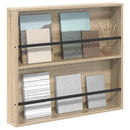 vidaXL Magazin állvány polcokkal Sonoma tölgy 80 x 12 x 70 cm Faanyag