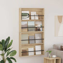 vidaXL Magazin állvány 2 pcs Sonoma tölgy 80 x 12 x 70 cm Faanyag