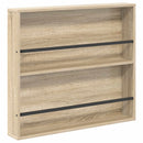 vidaXL Magazin állvány 2 pcs Sonoma tölgy 80 x 12 x 70 cm Faanyag