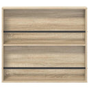 vidaXL Magazin állvány 2 pcs Sonoma tölgy 80 x 12 x 70 cm Faanyag