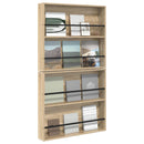 vidaXL Magazin állvány 2 pcs Sonoma tölgy 80 x 12 x 70 cm Faanyag