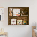 vidaXL Magazin állvány polcokkal Füstölt tölgy 80 x 12 x 70 cm Faanyag
