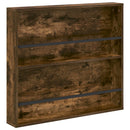 vidaXL Magazin állvány polcokkal Füstölt tölgy 80 x 12 x 70 cm Faanyag