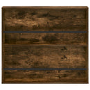 vidaXL Magazin állvány polcokkal Füstölt tölgy 80 x 12 x 70 cm Faanyag