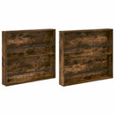 vidaXL Magazin állvány 2 pcs Füstölt tölgy 80 x 12 x 70 cm Faanyag