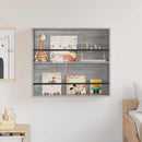 vidaXL Magazin állvány polcokkal Szürke Sonoma 80 x 12 x 70 cm Faanyag