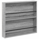 vidaXL Magazin állvány 2 pcs Szürke Sonoma 80 x 12 x 70 cm Faanyag