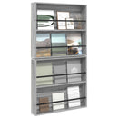 vidaXL Magazin állvány 2 pcs Szürke Sonoma 80 x 12 x 70 cm Faanyag