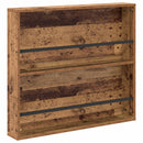 vidaXL Magazin állvány polcokkal 2 pcs Öreg fa 80 x 12 x 70 cm Faanyag