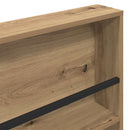 vidaXL Magazin állvány polcokkal Artisan tölgy 80 x 12 x 70 cm Faanyag