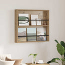 vidaXL Magazin állvány polcokkal Artisan tölgy 80 x 12 x 70 cm Faanyag