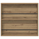 vidaXL Magazin állvány polcokkal Artisan tölgy 80 x 12 x 70 cm Faanyag