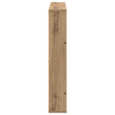 vidaXL Magazin állvány polcokkal Artisan tölgy 80 x 12 x 70 cm Faanyag