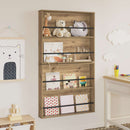 vidaXL Magazin állvány 2 pcs Artisan tölgy 80 x 12 x 70 cm Faanyag