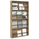 vidaXL Magazin állvány 2 db Artisan tölgy 80 x 12 x 70 cm Szerelt Fa