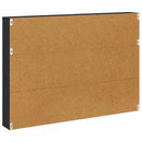 vidaXL Magazin állvány polcokkal Fekete tölgy 100 x 12 x 70 cm Faanyag
