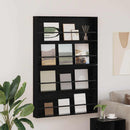 vidaXL Magazin állvány 2 pcs Fekete tölgy 100 x 12 x 70 cm Faanyag
