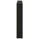 vidaXL Magazin állvány 2 pcs Fekete tölgy 100 x 12 x 70 cm Faanyag
